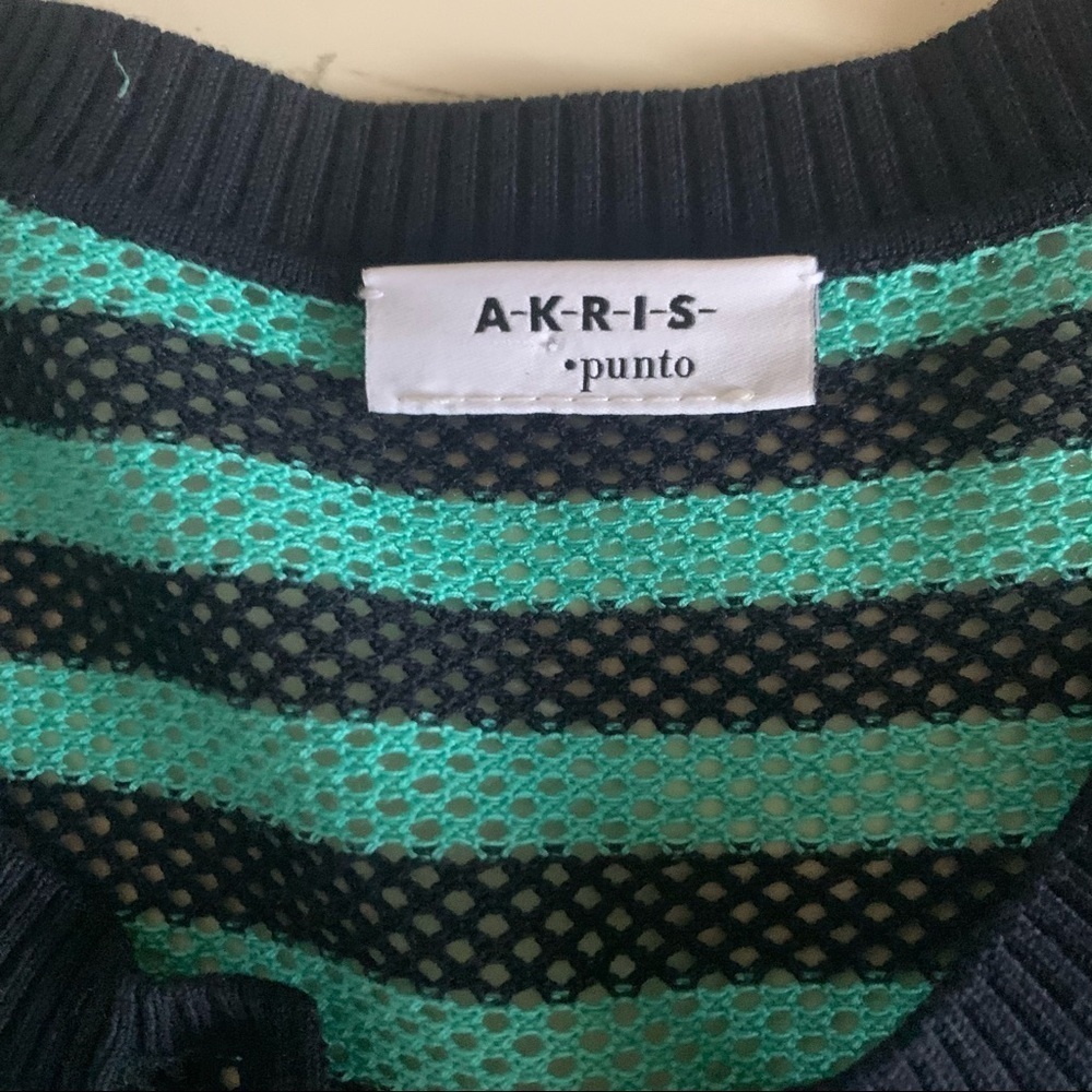 Akris Punto Striped Knit Cardigan 2 Piece Set Women’s US Size 6 - Picture 12 of 15